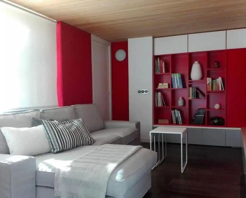 Sala de estar de Dúplex de alquiler en Madrid con Amueblado y Piscina comunitaria