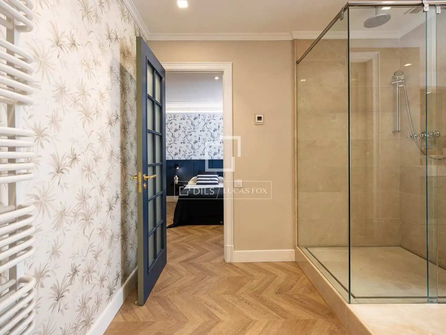 Schlafzimmer von Wohnung zum Verkauf in Barcelona mit Klimaanlage, Heizung und Parkett