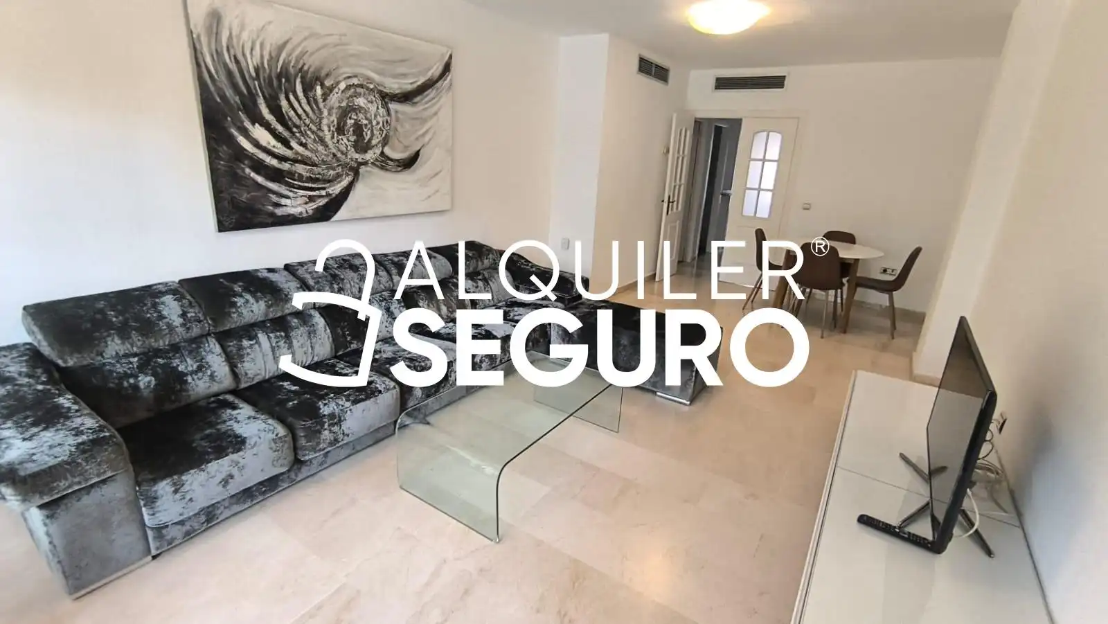 Sala d'estar de Pis de lloguer en  Sevilla Capital amb Aire condicionat, Calefacció i Terrassa