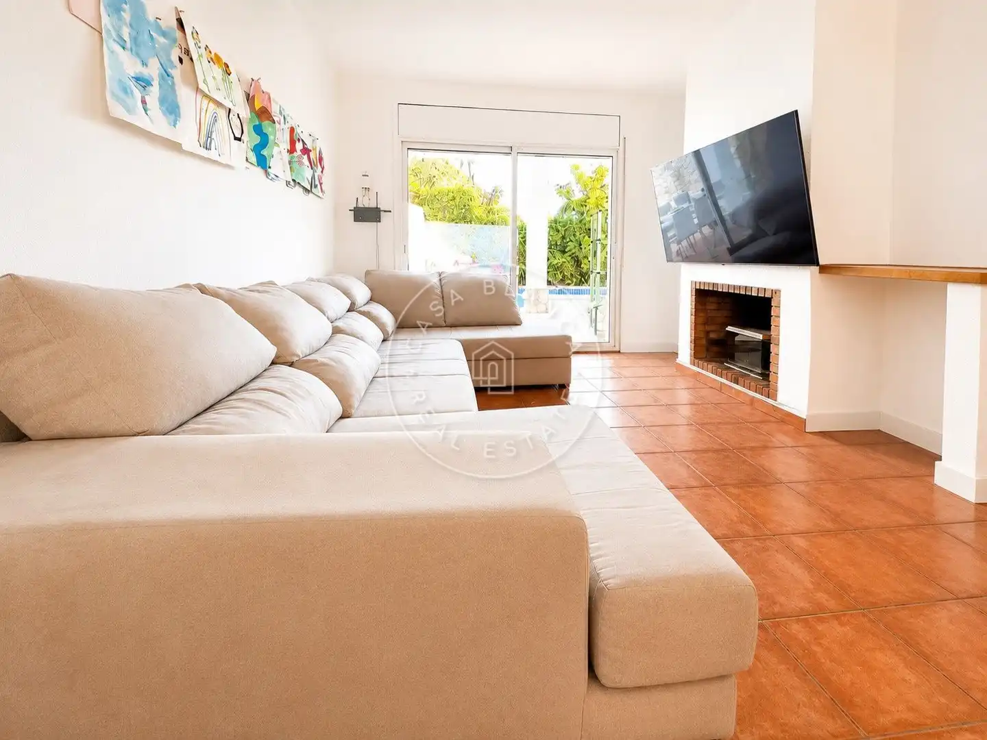 Living room of Houses for sale in Lloret de Mar  with Air Conditioner, Heating and Private garden