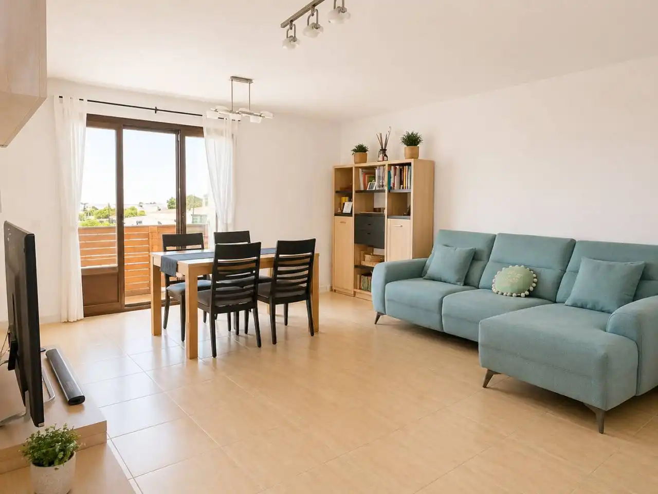 Wohnzimmer von Wohnung zum Verkauf in Muro mit Klimaanlage, Terrasse und Balkon