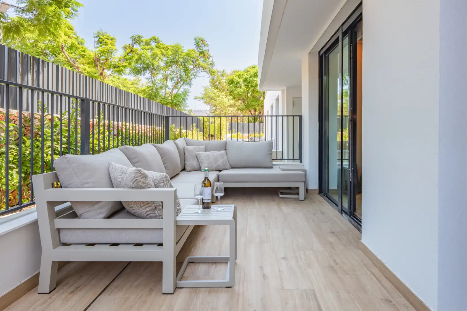 Terraza de Apartamento de alquiler en Jávea / Xàbia con Aire acondicionado, Calefacción y Parquet