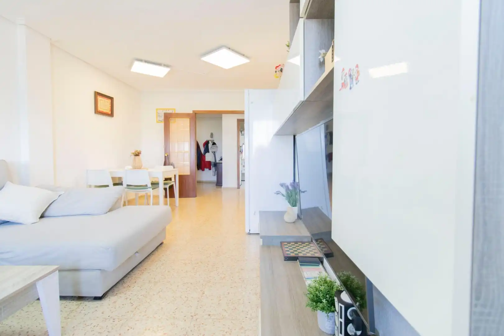 Sala de estar de Piso en venta en Valencia con Aire acondicionado, Trastero y Balcón
