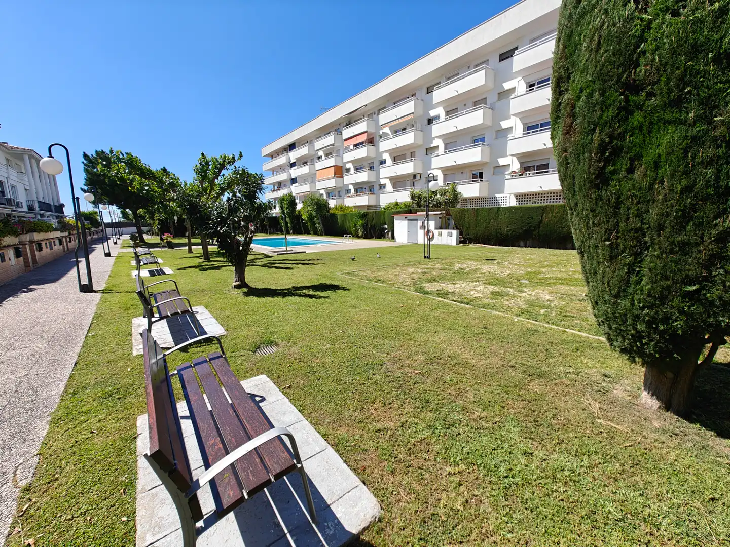 Jardín de Casa adosada en venta en Premià de Mar con Aire acondicionado, Calefacción y Piscina comunitaria