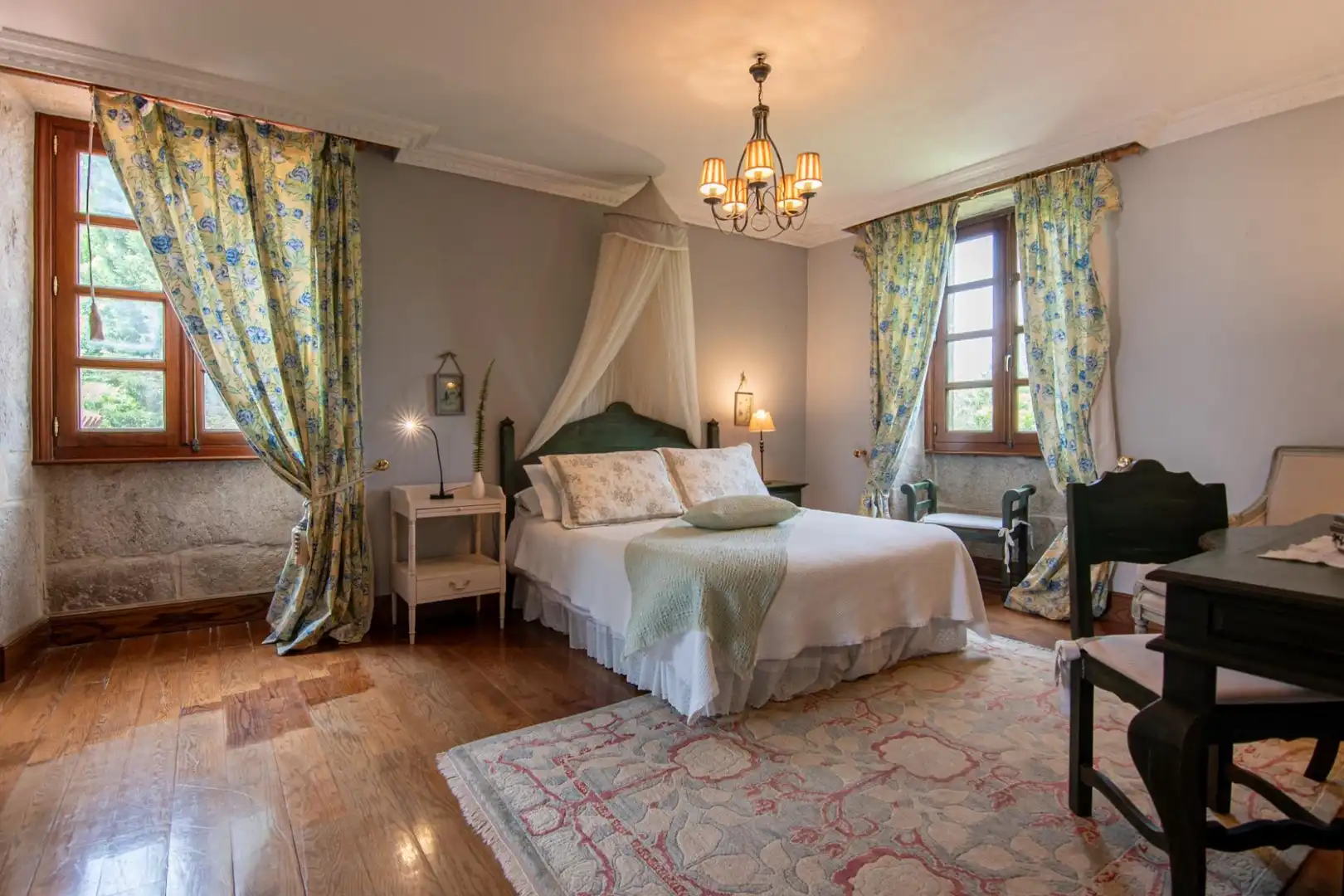 Habitación de Finca rústica en venta en Cuntis con Jardín privado, Terraza y Piscina