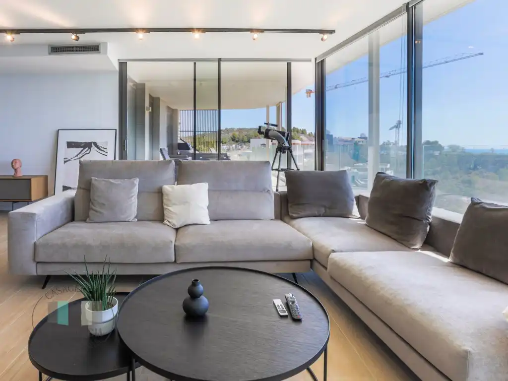 Sala de estar de Ático en venta en Oropesa del Mar / Orpesa con Aire acondicionado, Terraza y Horno