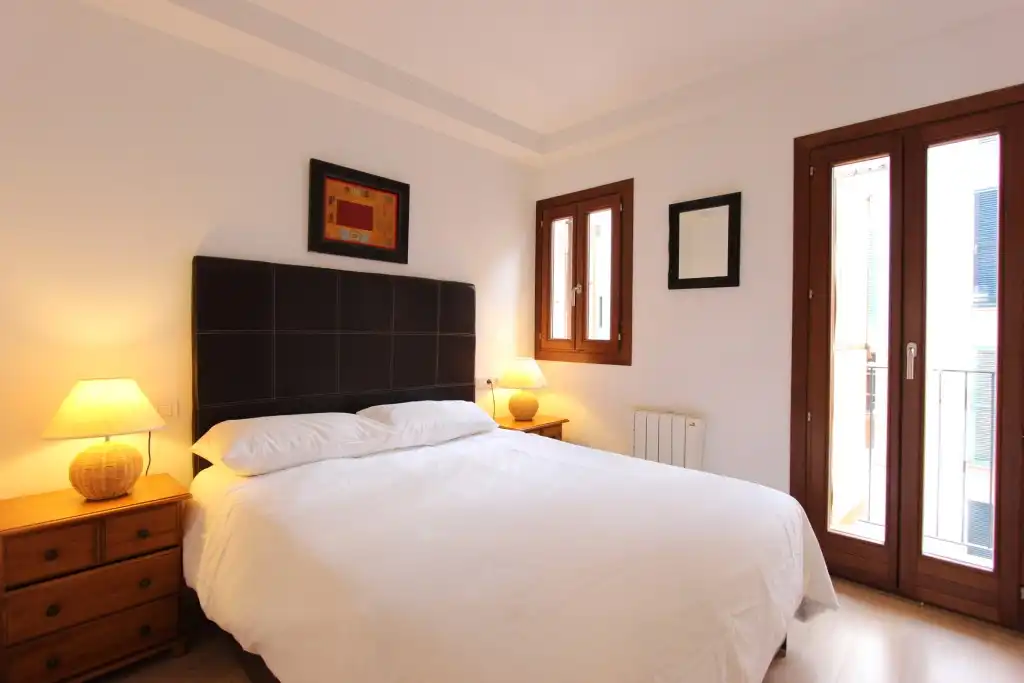Schlafzimmer von Wohnungen zum Verkauf in  Palma de Mallorca mit Klimaanlage, Heizung und Terrasse