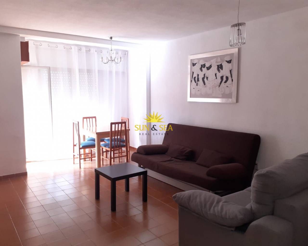Living room of Flat to rent in Torrevieja  with Terrace, Furnished and Oven