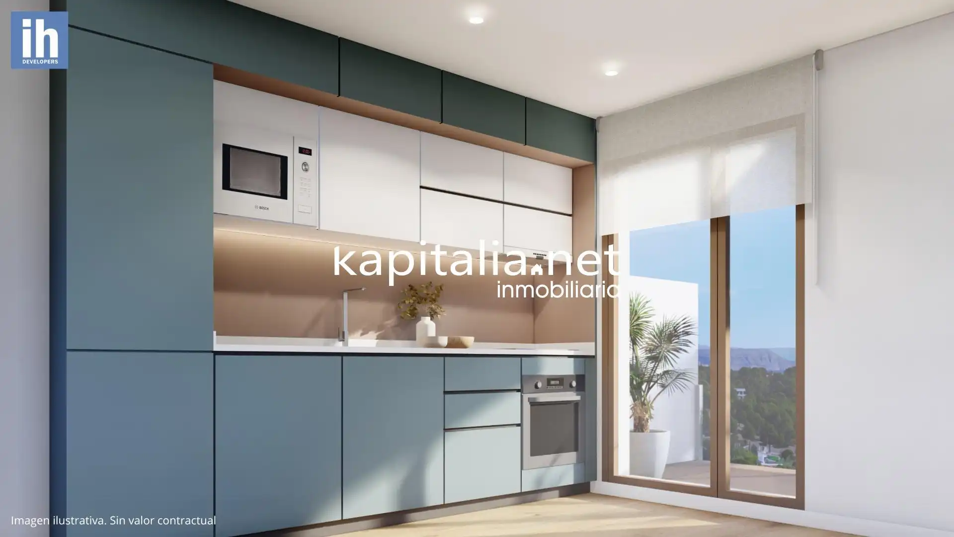 Cocina de Casa o chalet en venta en La Nucia con Aire acondicionado y Piscina comunitaria