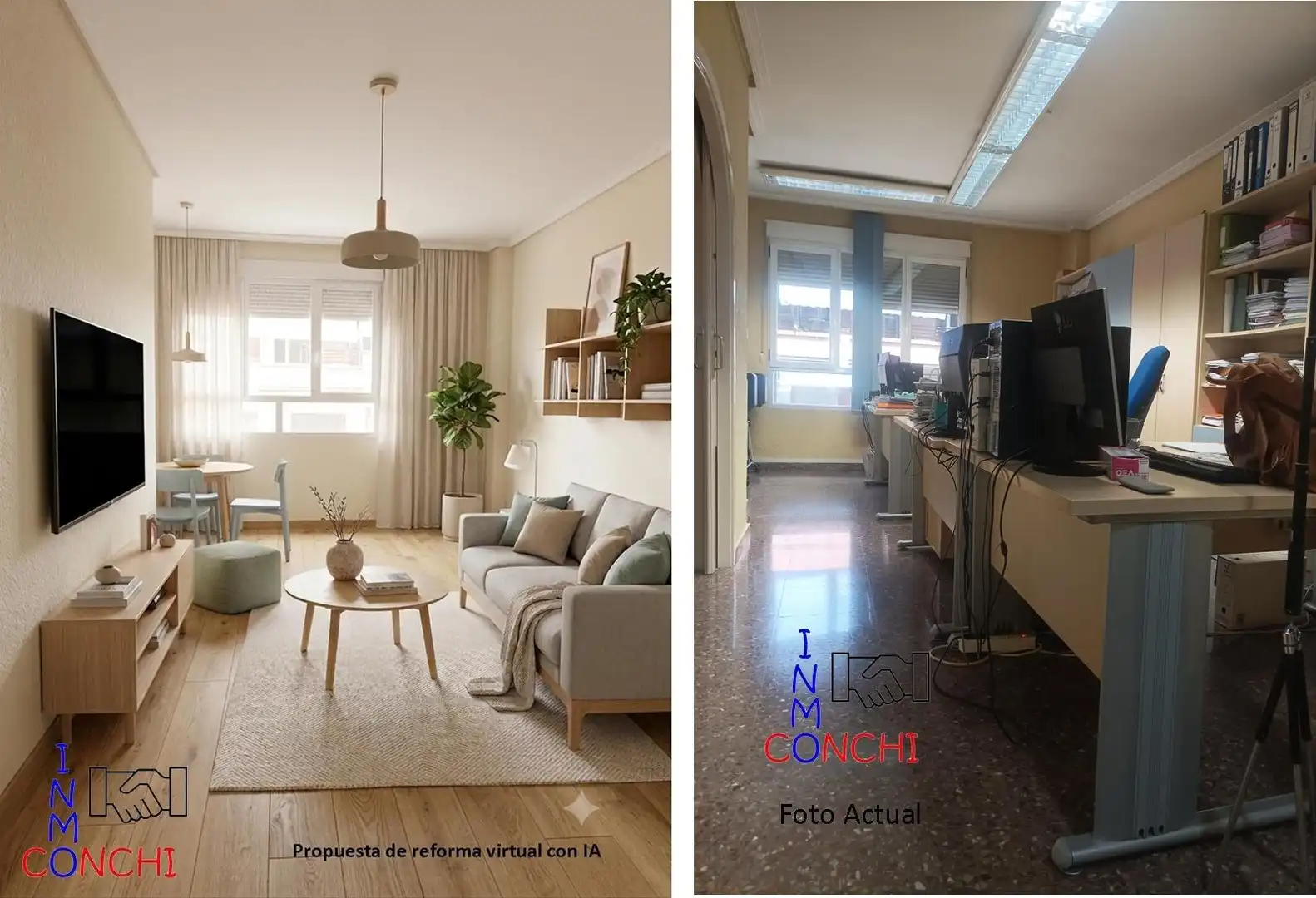 Sala d'estar de Pis en venda en Murcia amb Aire condicionat, Jardí privat i Balcó