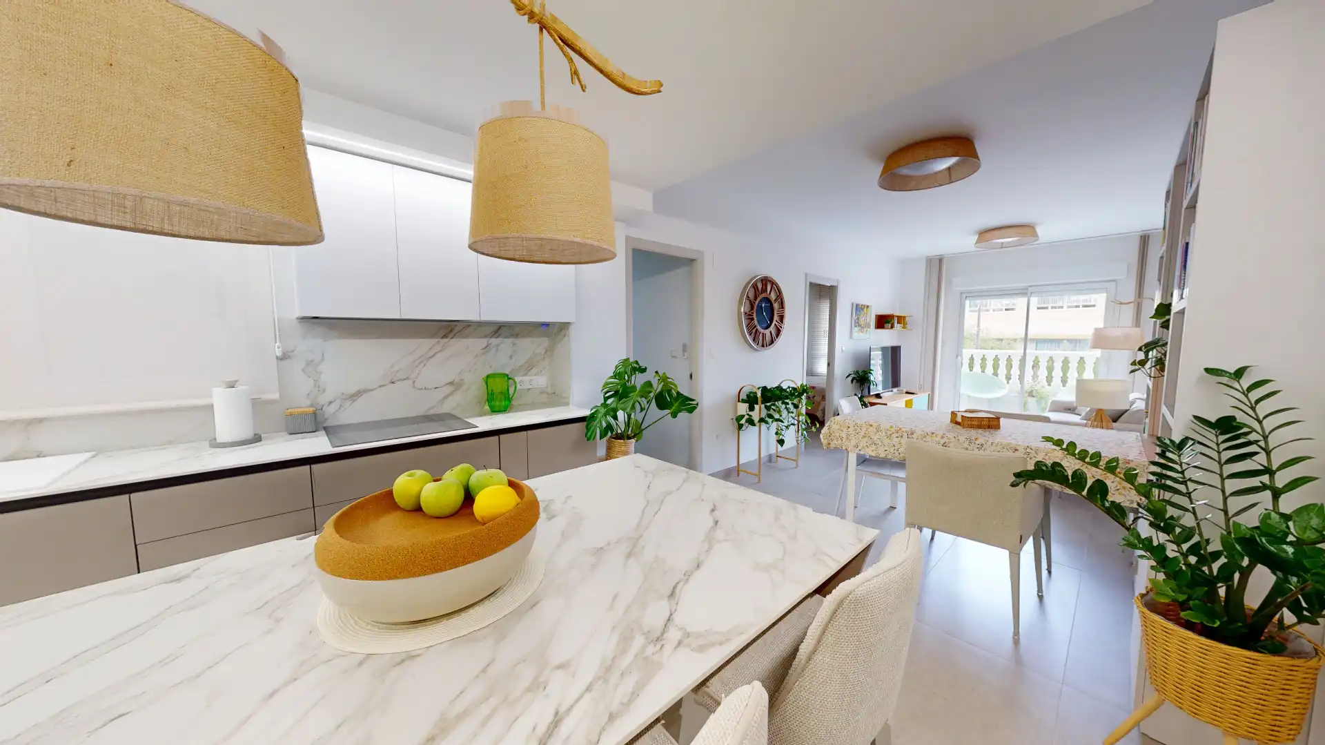 Küche von Wohnung zum Verkauf in El Campello mit Klimaanlage, Parkett und Abstellraum