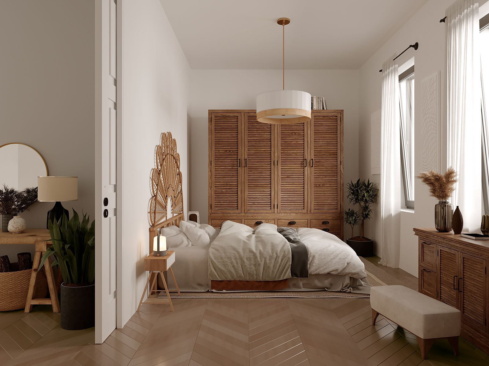 Bedroom of Flat for sale in A Coruña Capital   with Heating, Parquet flooring and Balcony