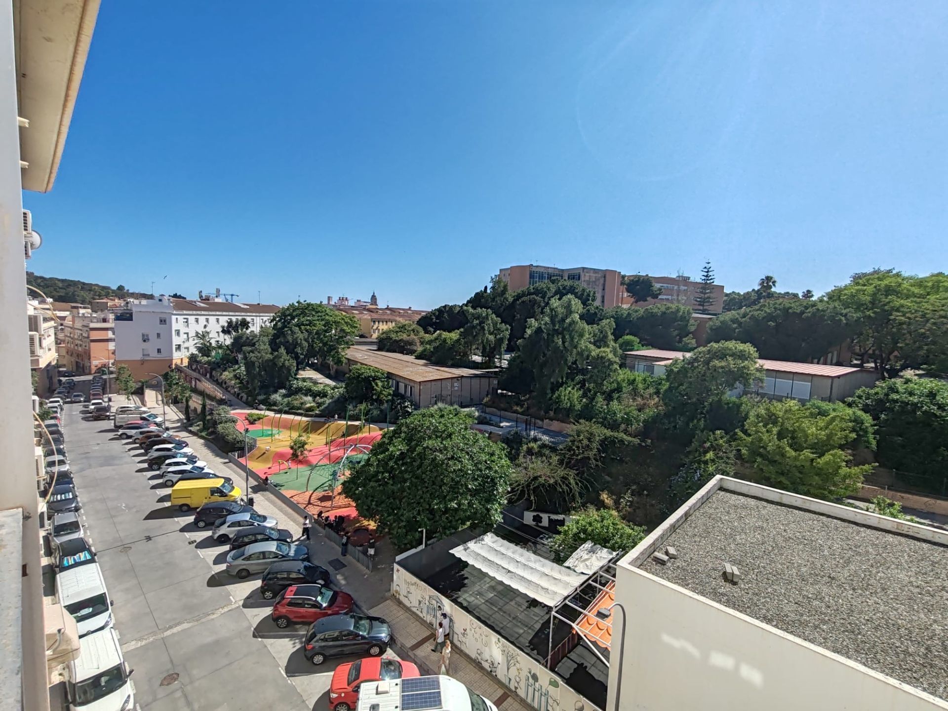 Exterior view of Flat for sale in Málaga Capital  with Air Conditioner, Terrace and Storage room