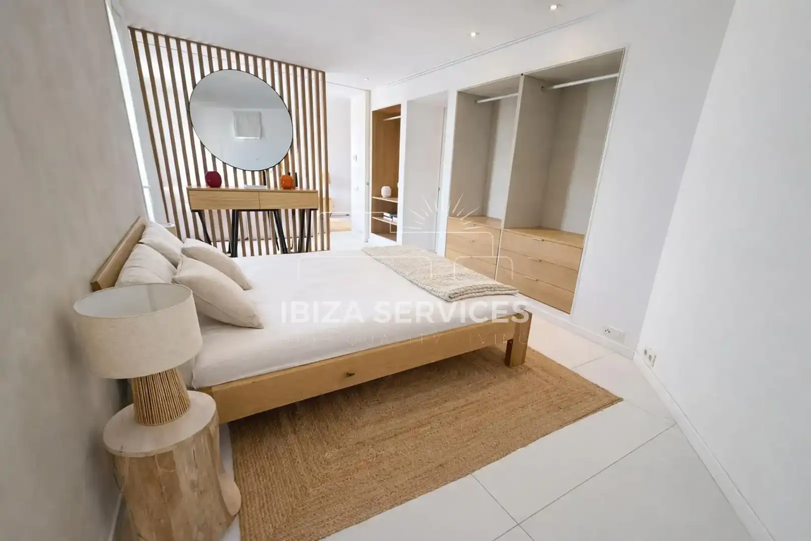 Schlafzimmer von Wohnung zur Miete in Eivissa mit Klimaanlage und Schwimmbad