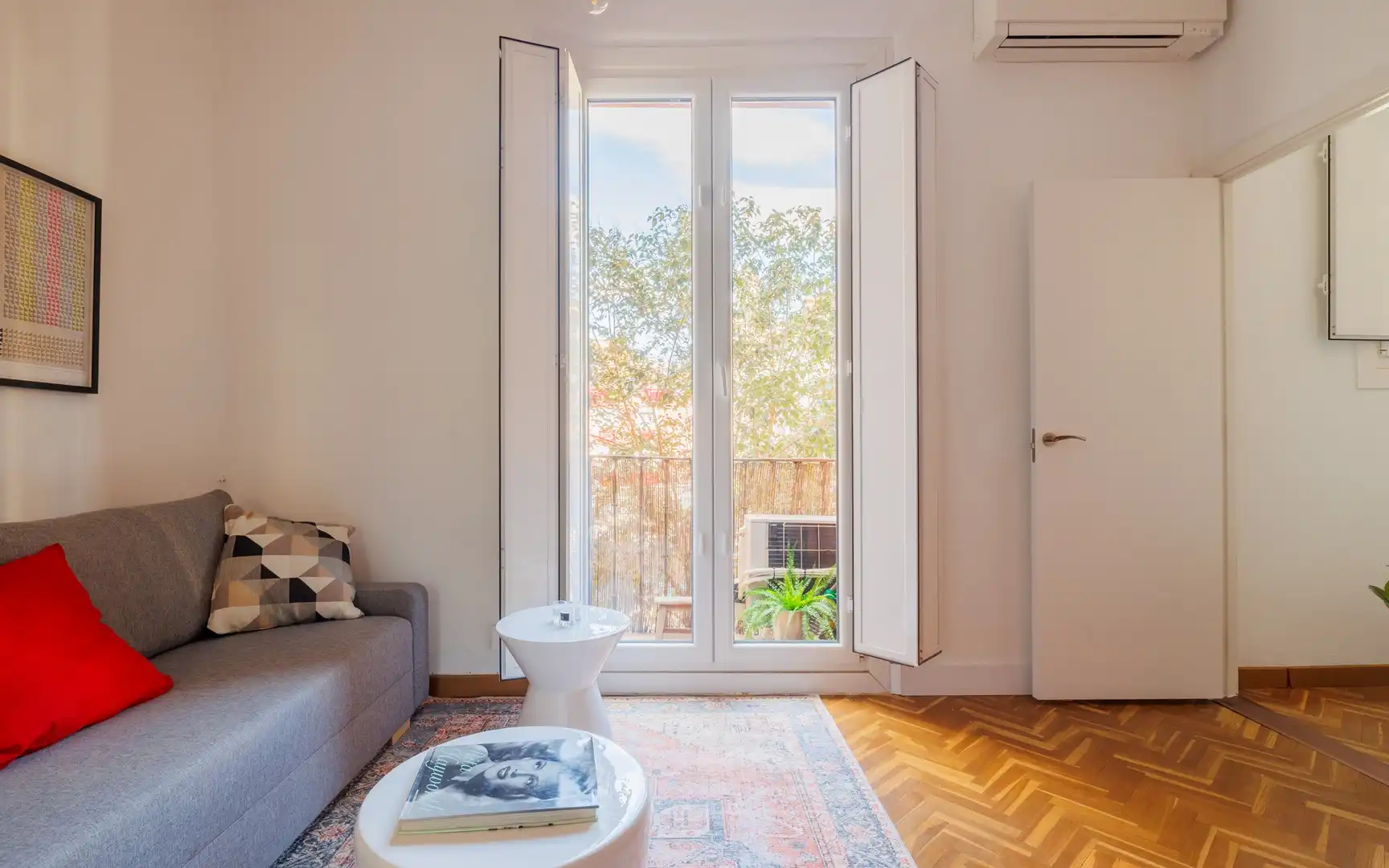 Terraza de Piso de alquiler en Madrid con Aire acondicionado, Calefacción y Amueblado