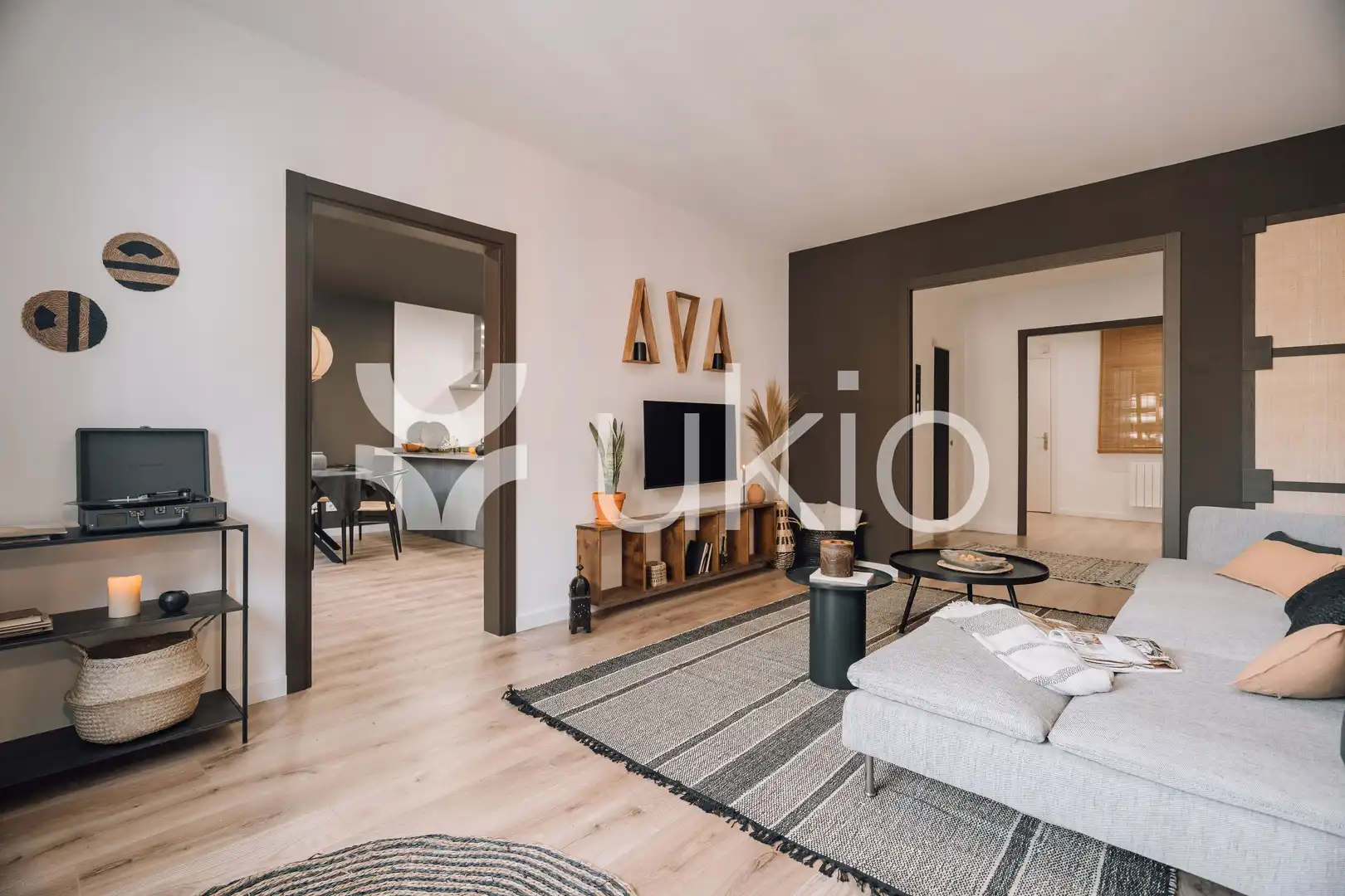 Sala d'estar de Apartament de lloguer en Barcelona amb Aire condicionat, Calefacció i Moblat
