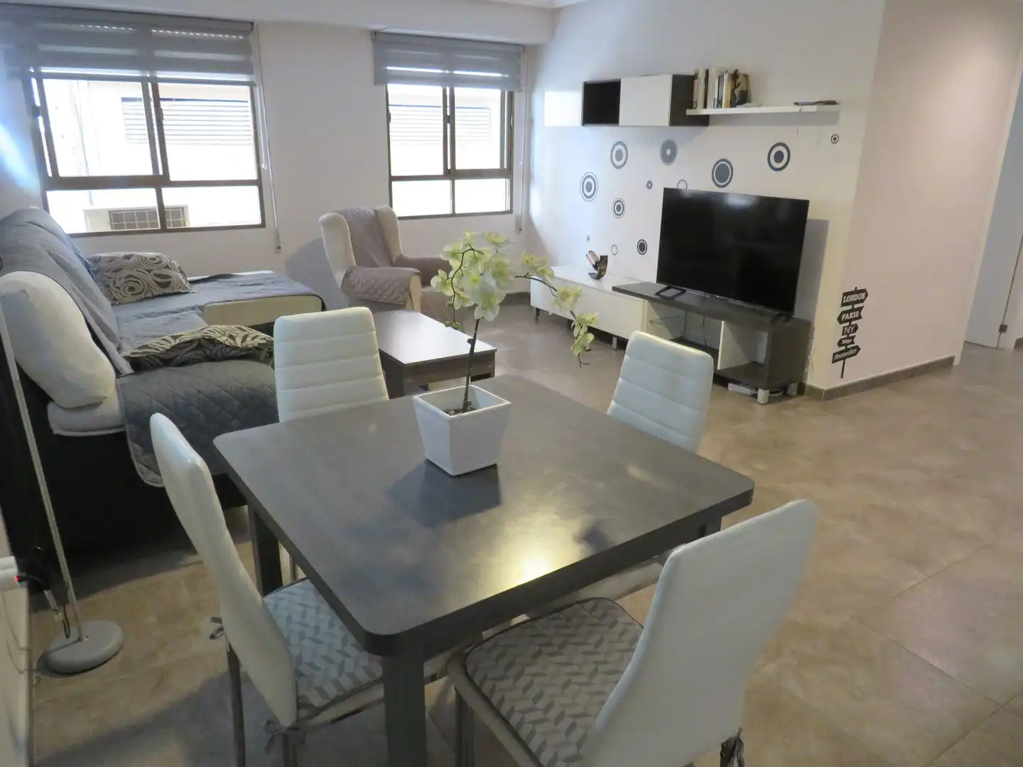 Living room of Apartments for rent in Santa Pola  with Air Conditioner, Heating and Terrace