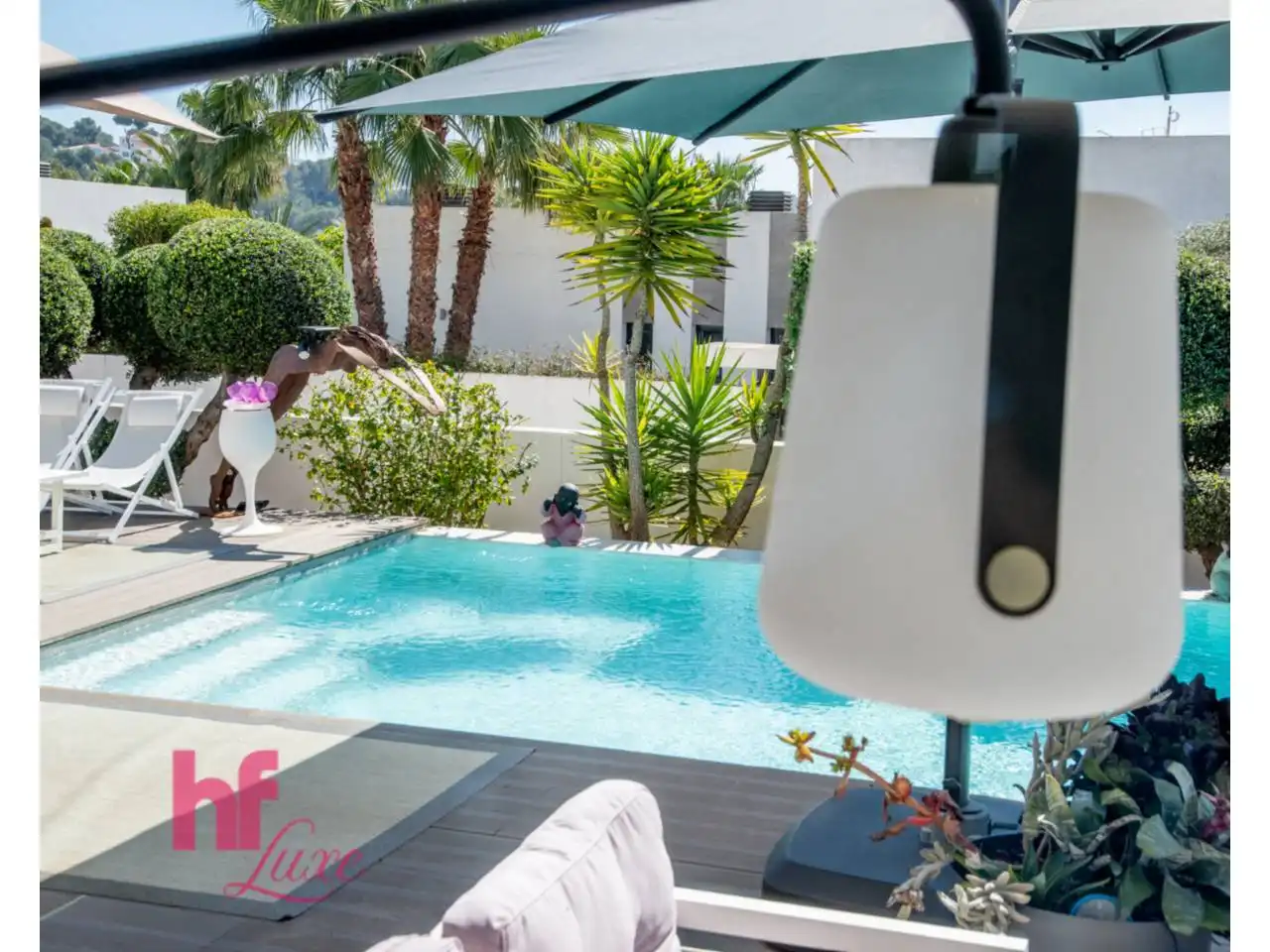 Piscina de Casa o xalet en venda en Moraira amb Aire condicionat, Calefacció i Jardí privat