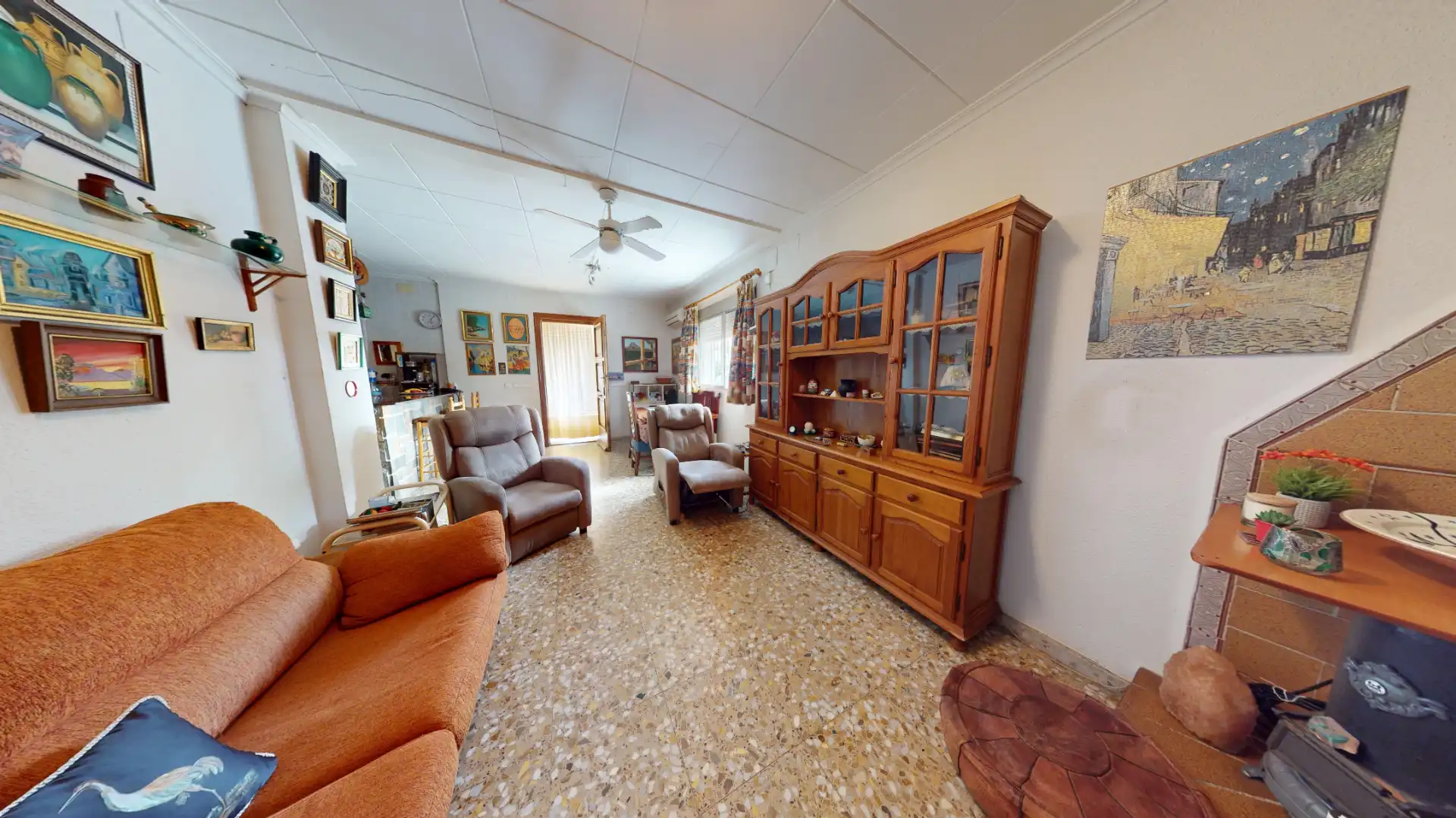 Living room of Houses for sale in Elche / Elx  with Air Conditioner, Heating and Private garden