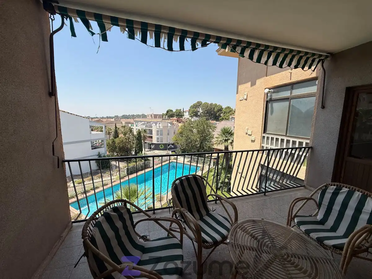Terrace of Flat for rent in Náquera  with Terrace, Swimming Pool and Oven