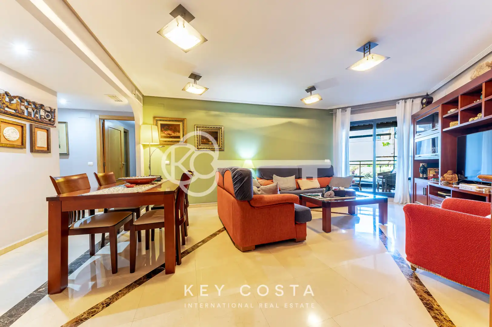 Living room of Flat for sale in Alicante / Alacant  with Air Conditioner, Heating and Private garden