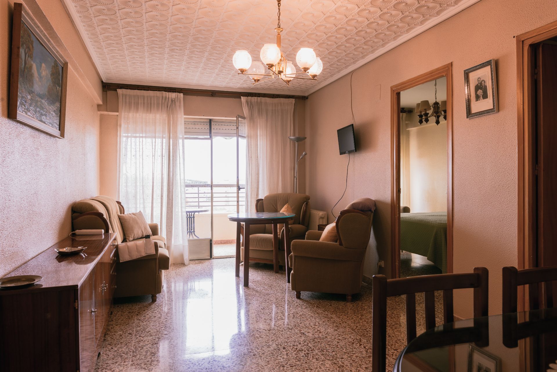 Living room of Flat for sale in Valdepeñas  with Heating and Terrace