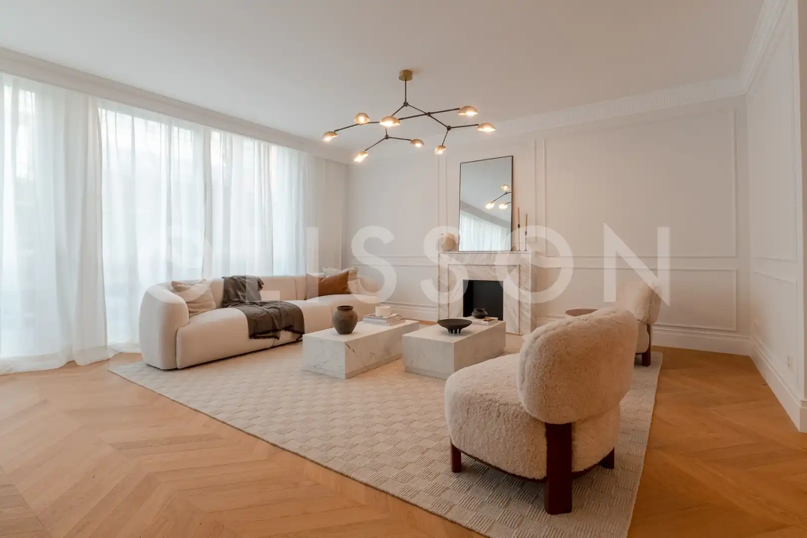 Sala de estar de Piso en venta en Barrio de Salamanca