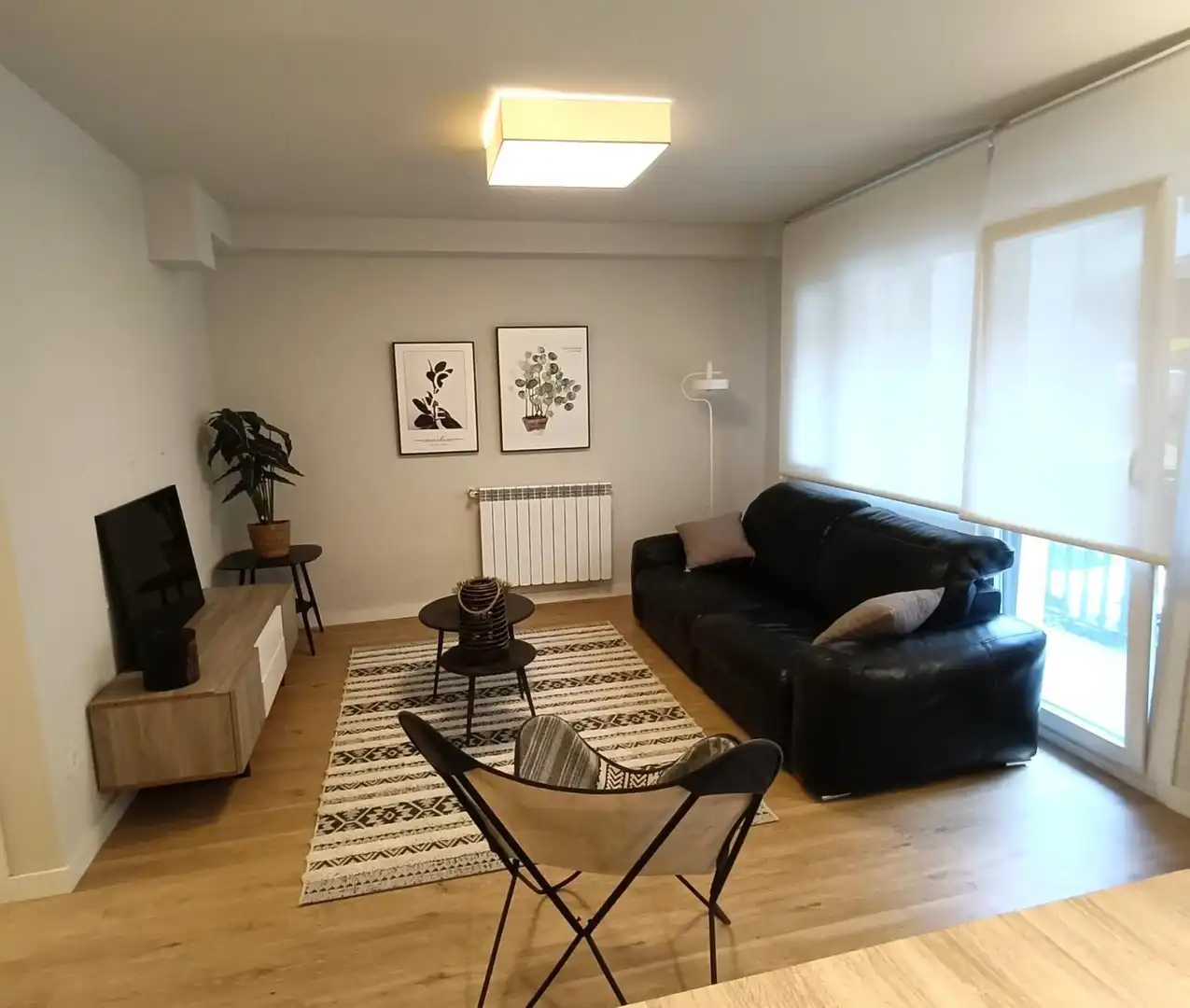 Sala de estar de Piso en venta en Orio con Calefacción, Parquet y Terraza