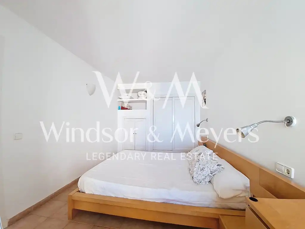 Bedroom of Flat for sale in Santa Eulària des Riu  with Air Conditioner, Furnished and Microwave