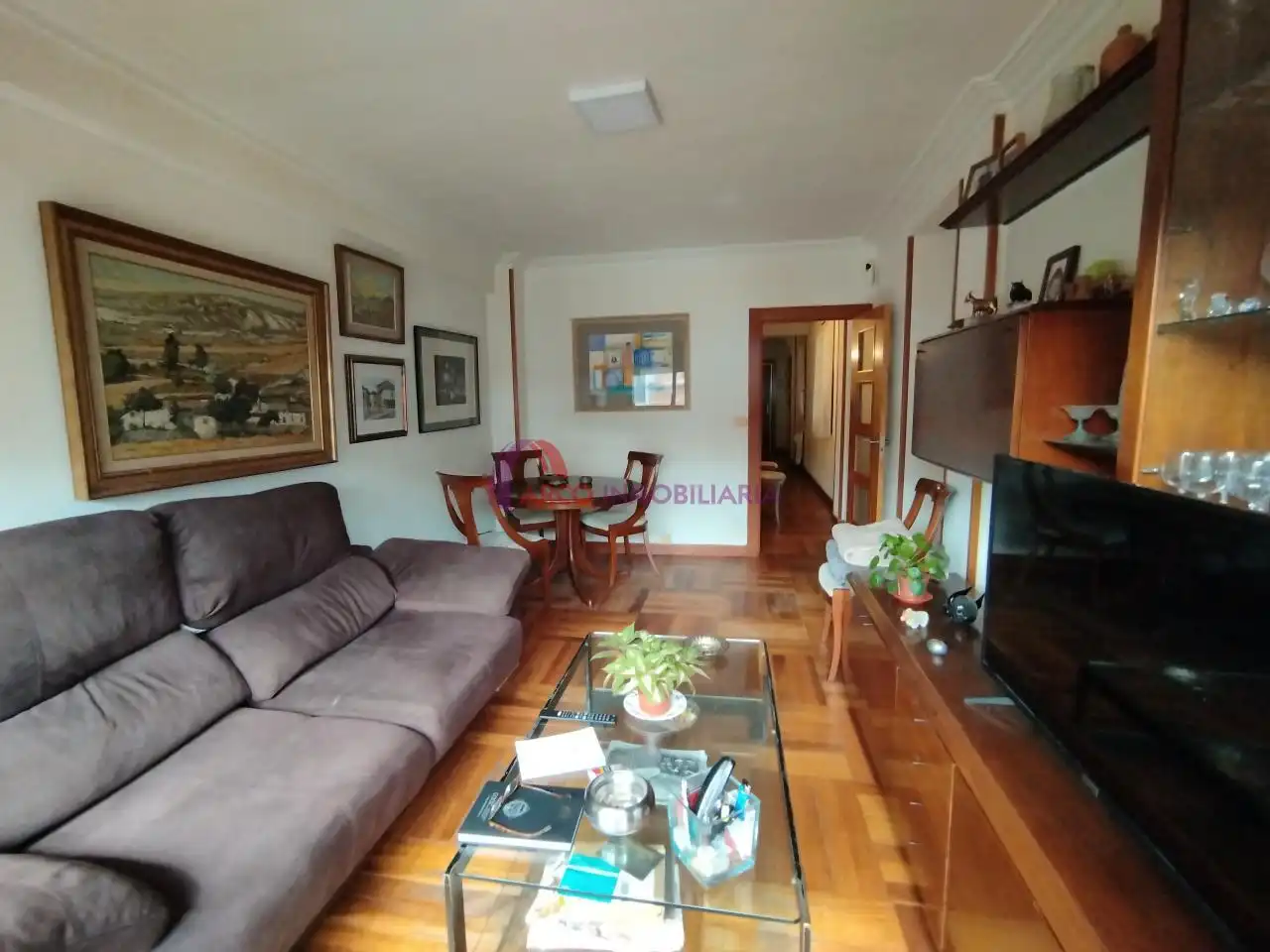 Living room of Flat for sale in Burgos  with Heating, Parquet flooring and Terrace
