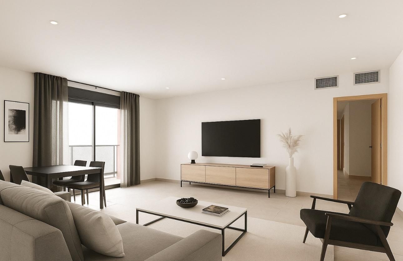 Living room of Flat for sale in  Murcia Capital  with Air Conditioner, Heating and Terrace