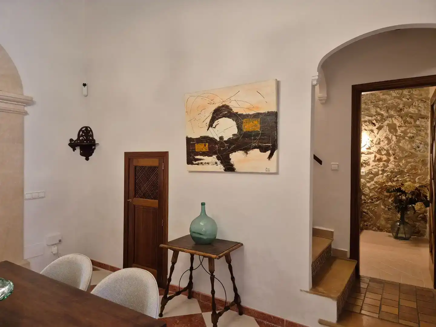 Menjador de Casa adosada de lloguer en Ariany amb Aire condicionat, Jardí privat i Traster