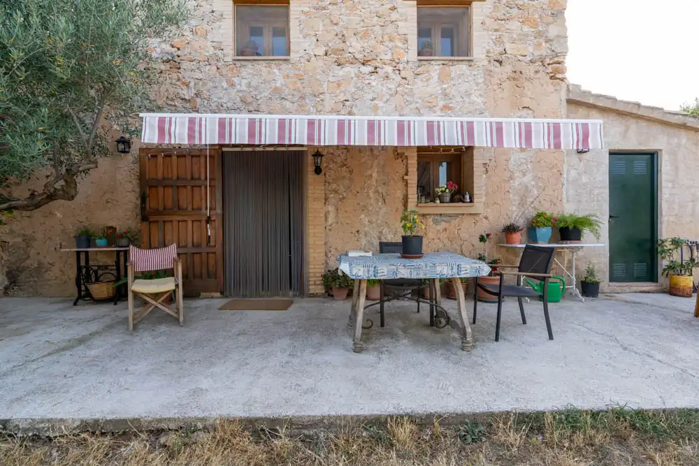 Terraza de Finca rústica en venta en Aldover con Jardín privado, Terraza y Amueblado
