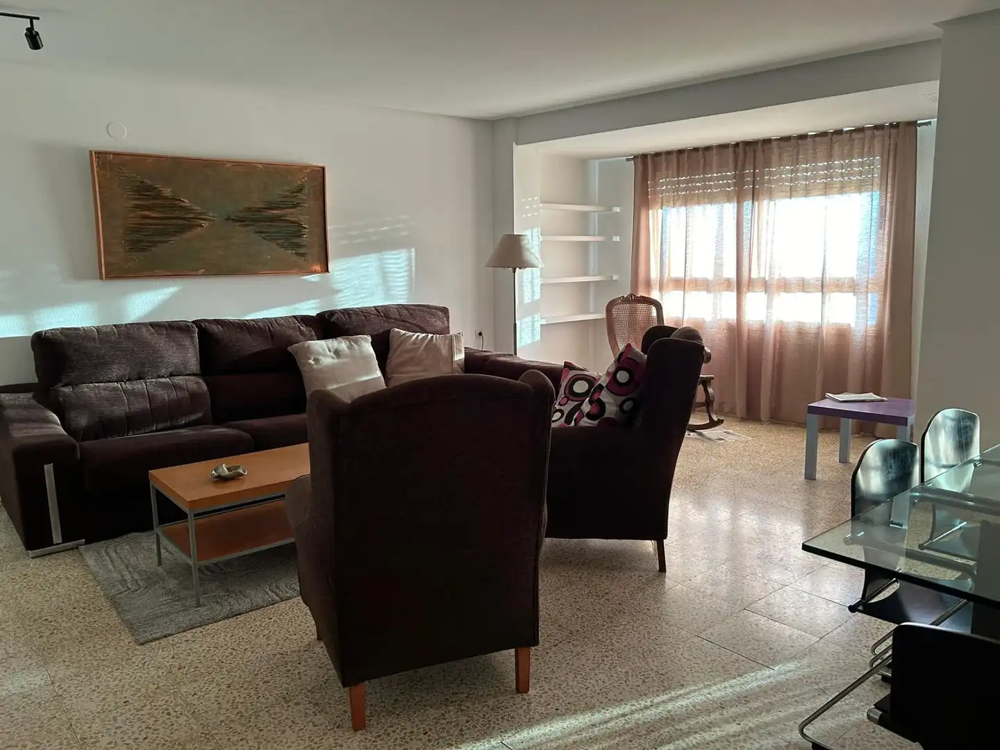 Sala de estar de Piso de alquiler en Alboraya con Amueblado y Balcón