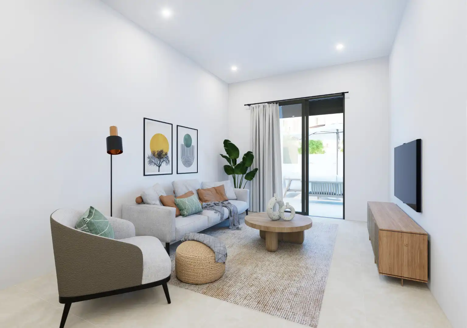 Living room of Ground floor for sale in Inca  with Air Conditioner, Heating and Terrace