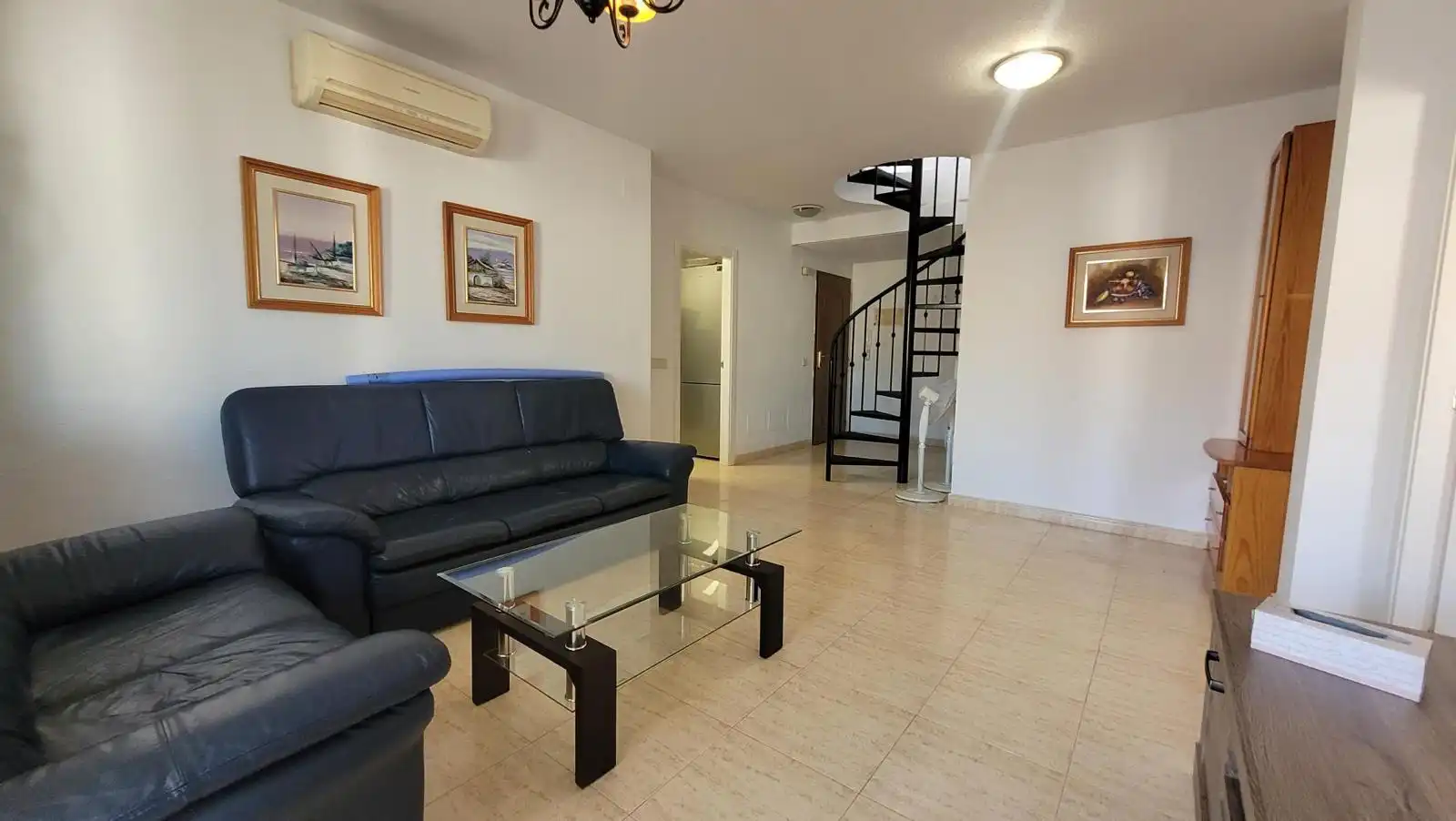 Wohnzimmer von Dachboden zum Verkauf in L'Alfàs del Pi mit Klimaanlage, Terrasse und Möbliert
