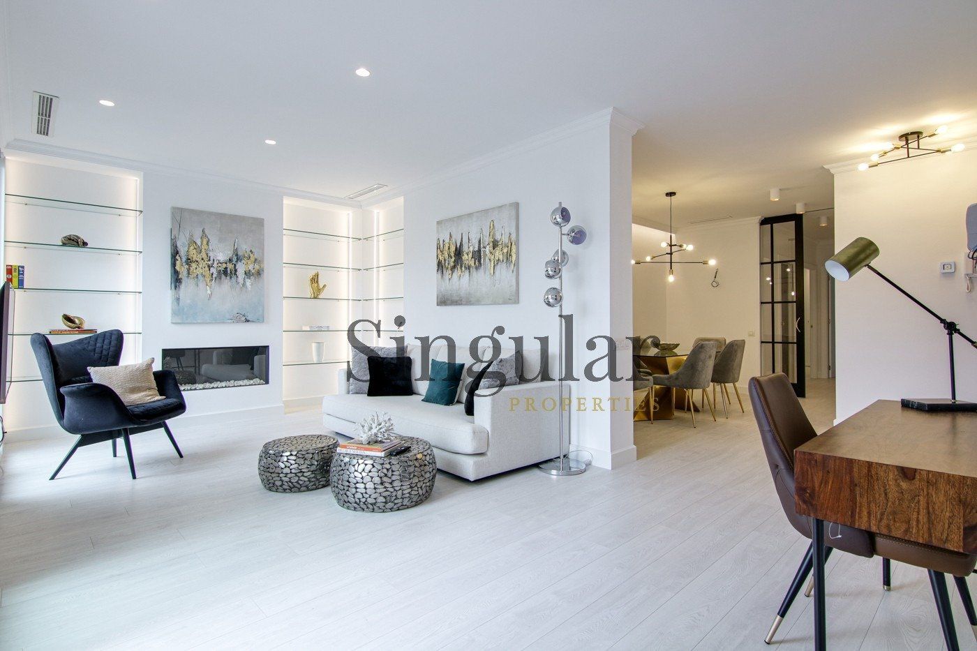 Living room of Attic to rent in  Barcelona Capital  with Air Conditioner, Heating and Terrace