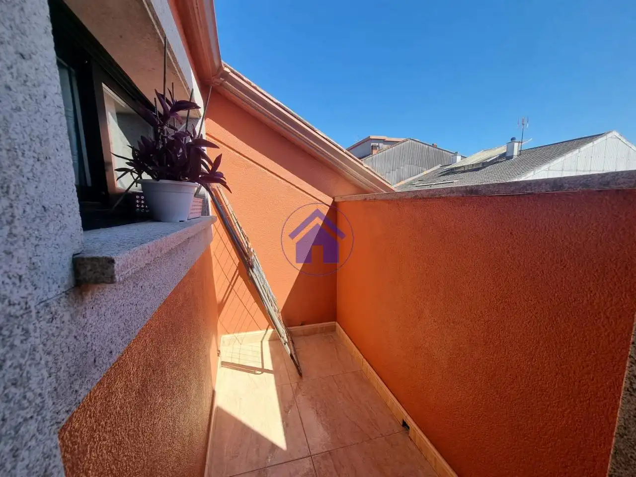 Terraza de Ático de alquiler en Pontevedra Capital  con Calefacción, Amueblado y Balcón