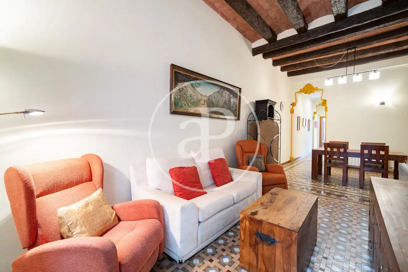 Living room of Flat for sale in Barcelona  with Heating and Balcony