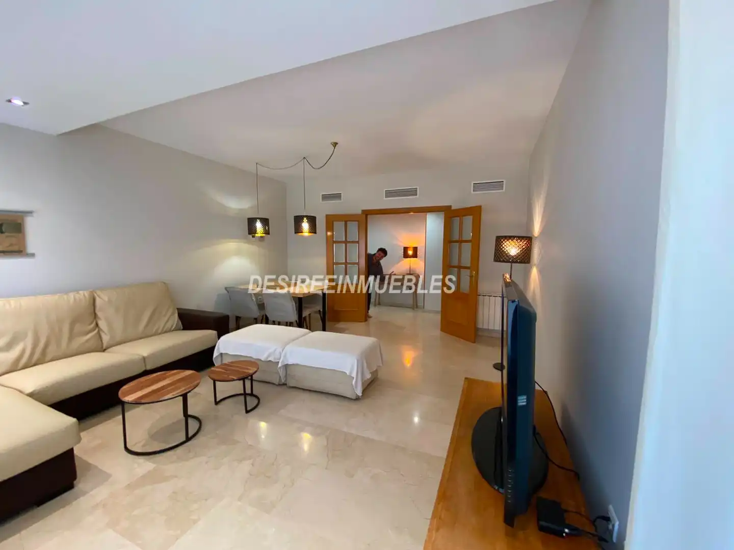 Living room of Flat for rent in Valencia  with Air Conditioner, Heating and Terrace