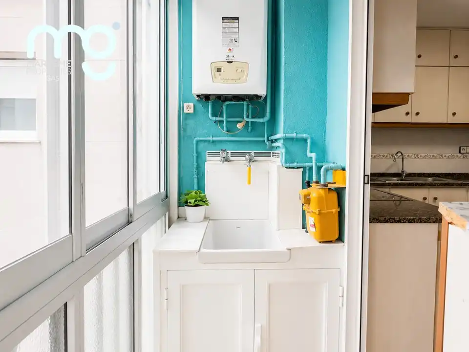 Balcony of Flat for sale in Mataró  with Air Conditioner, Heating and Terrace