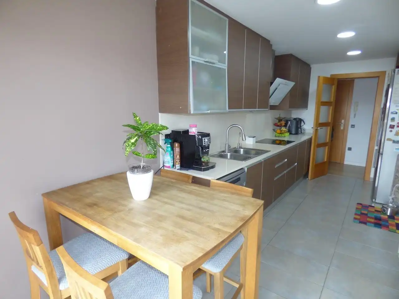 Kitchen of Flat for sale in Malgrat de Mar  with Air Conditioner, Heating and Parquet flooring