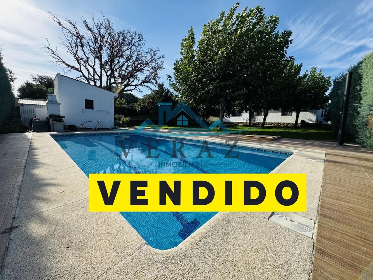Piscina de Casa o xalet en venda en San Román de los Montes amb Calefacció, Jardí privat i Terrassa