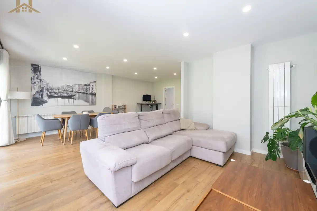Wohnzimmer von Haus oder Chalet zum Verkauf in Colmenar Viejo mit Klimaanlage, Privatgarten und Terrasse