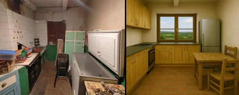 Cocina de Casa o chalet en venta en Villablino con Calefacción