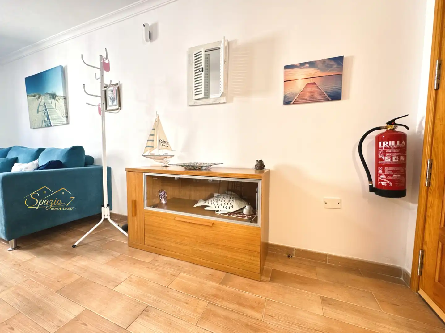 Sala de estar de Piso de alquiler en Agaete con Amueblado, Horno y Lavadora