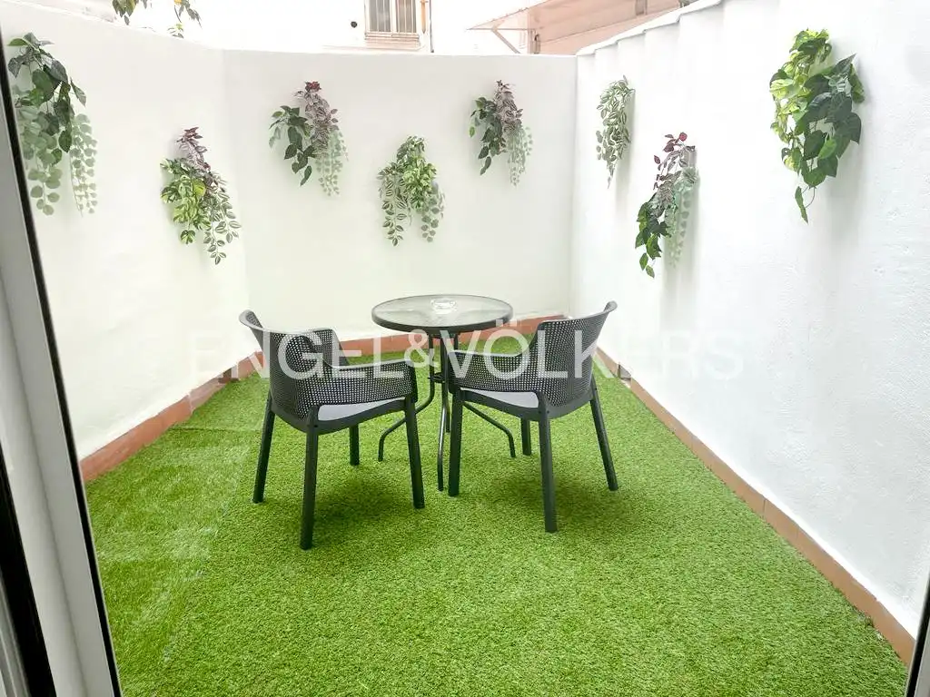 Terraza de Apartamento de alquiler en Valencia con Aire acondicionado, Calefacción y Terraza