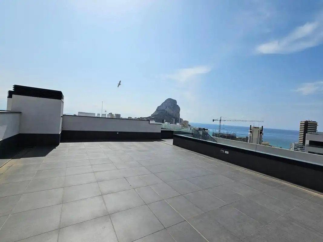 Terraza de Ático en venta en Calpe / Calp con Aire acondicionado, Calefacción y Jardín privado