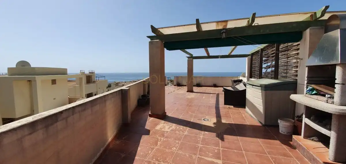 Terrasse von Dachboden zur Miete in Mijas mit Klimaanlage, Heizung und Terrasse