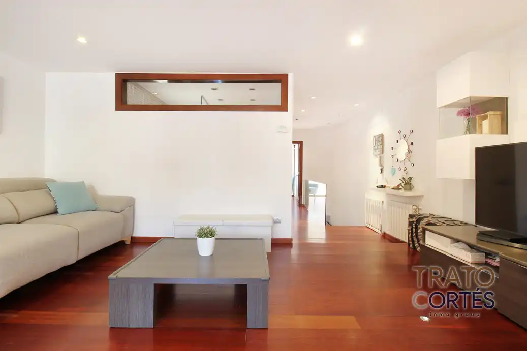 Sala d'estar de Dúplex en venda en Gavà amb Aire condicionat, Parquet i Terrassa